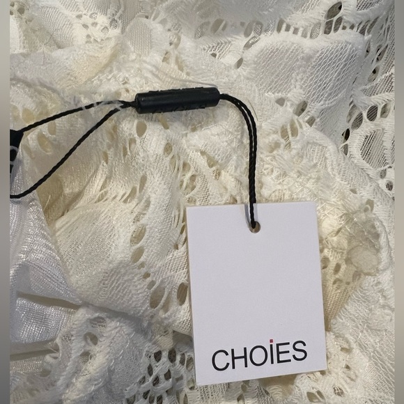 Choies White Lace‎ Strapless Sweetheart Neckline Dress Large Coquette Coastal - Picture 5 of 8